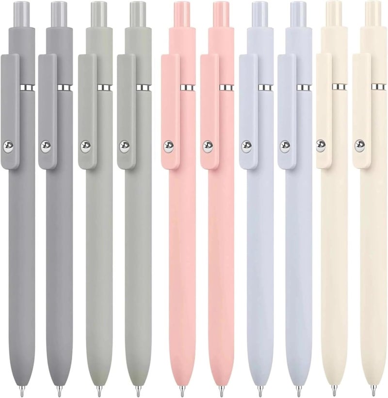 Vanhench 10 Pcs Gel Pens, 0.5mm Fine Point Smooth Writing Pens for Journaling Note, Preppy Stuff Aesthetic for Nurse Gifts, Birthday White Elephant Gifts, Stocking Stuffers (10PCS Morandi) - Image 1